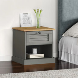 Hurhula Bedside Cabinet VIGO 42x35x42 cm Solid Wood Pine