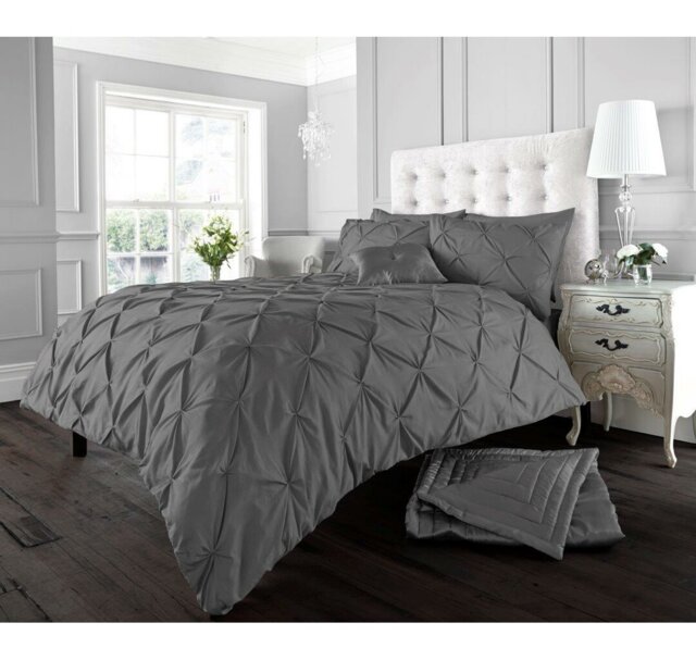 Janesville Grey 144 TC Duvet Cover Set