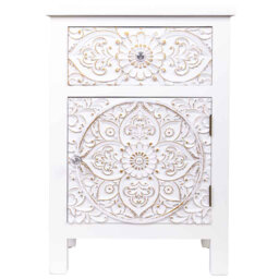 47cm W Manufactured Wood Bedside Table