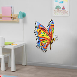 Handcrafted Metal Butterfly Wall Art â 16.5â Talavera Style Celestial Sculpture For Indoor And Outdoor DÃ©cor