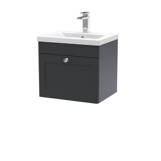 Classique 510mm Single Bathroom Vanity with Drop In Vitreous China Basin