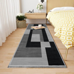 Vintage Traditional Printed Area Rug & Runner, Non-Slip Washable Lounge Floor Carpet