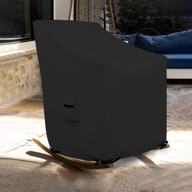 Heavy-Duty Rocking Chair Cover, 18 OZ UV Resistant Patio Chair Cover