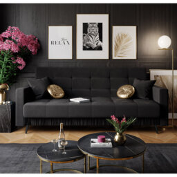 Semeraro 3 Seater Velvet Sofa
