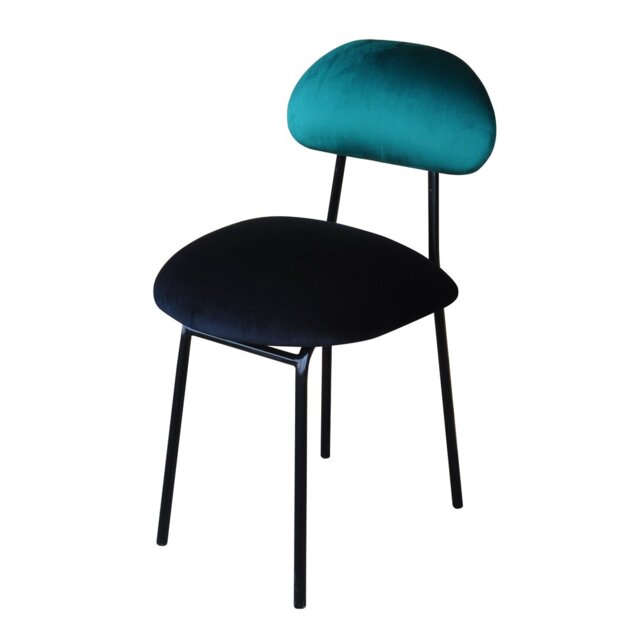 Plum Upholstered Slipper Chair