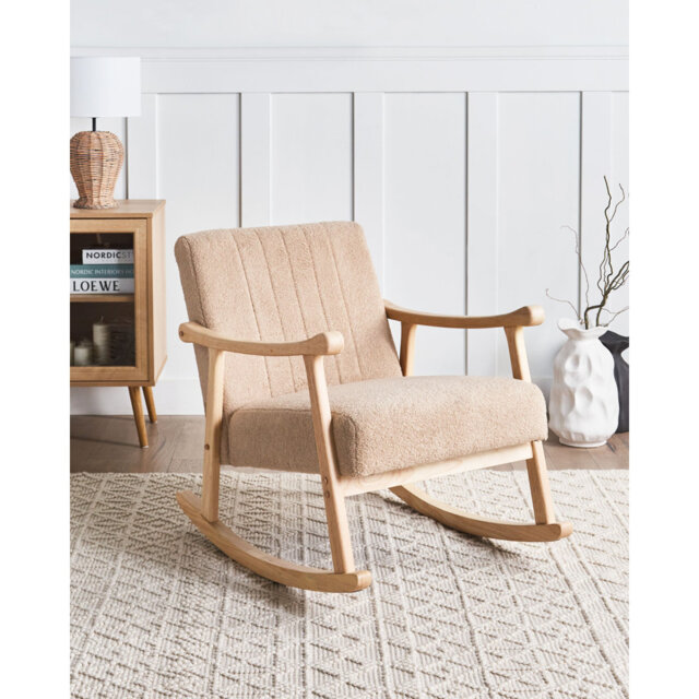 LEKNES Solid Wood Rocking Chair