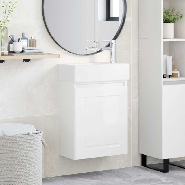 Single Bathroom Vanity with Ceramic Basin