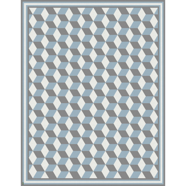 Abaigail Blue/White Indoor/Outdoor Rug