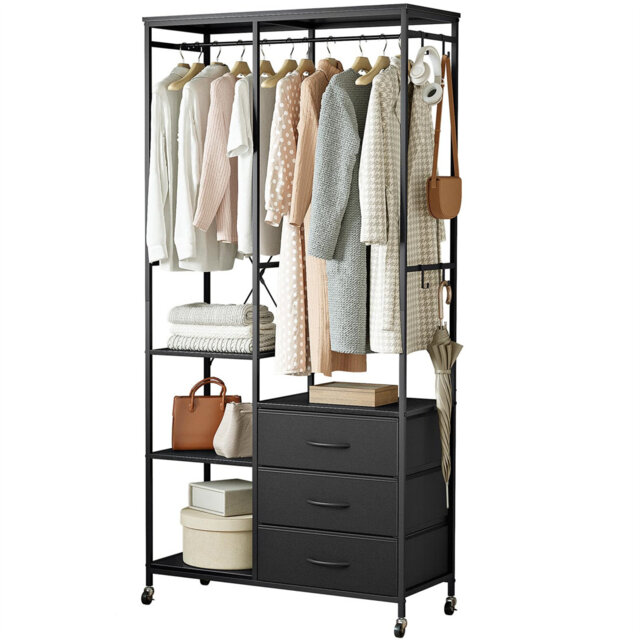 84cm Rolling Clothing Rack