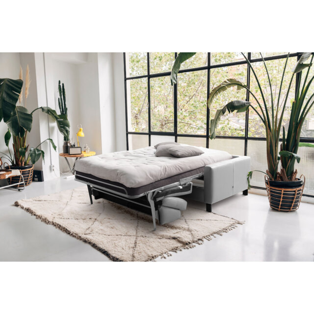 Najmul Genuine Leather Foldable Sofabed with Mattress
