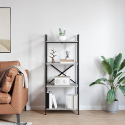 133.5cm H x 56cm W Steel Etagere Bookcase
