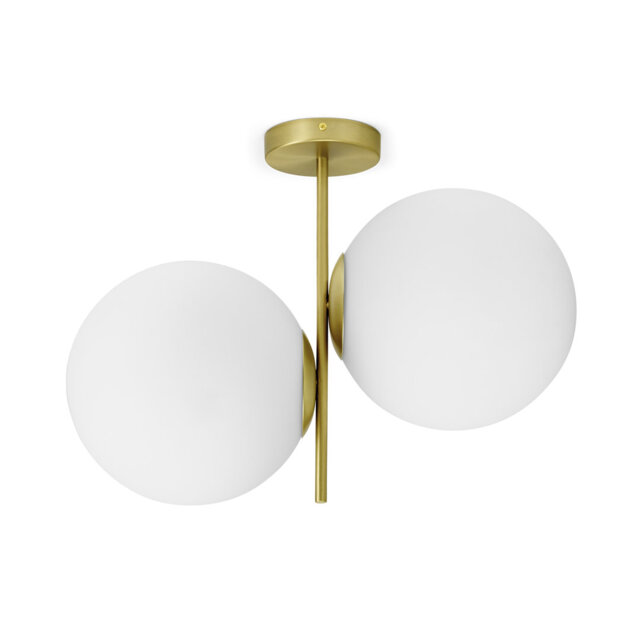 Mira Vista Glass Semi Flush Mount