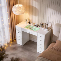 Dressing Table with LED RGB Lights