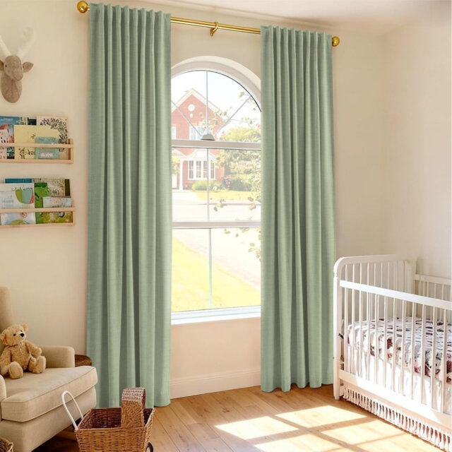 127 x 213 cm Blackout Curtains 2 Panels Thermal Insulated Curtains with Coating Back Layer