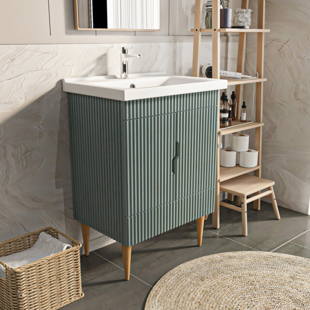 Sahra Single Bathroom Vanity with Ceramic Basin