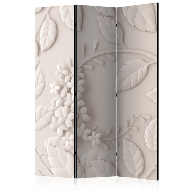 Room Divider - Paper Flowers (Cream) [Room Dividers]