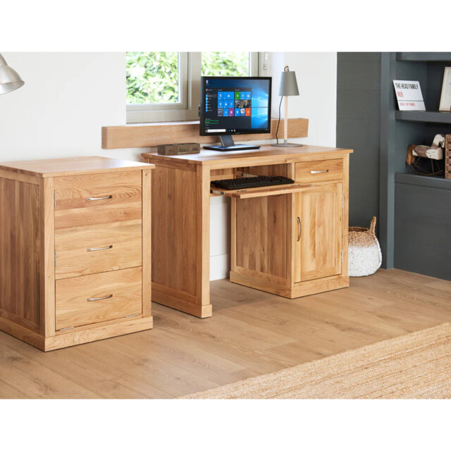 Oscar Solid Wood Top Metal Base Standing Desk
