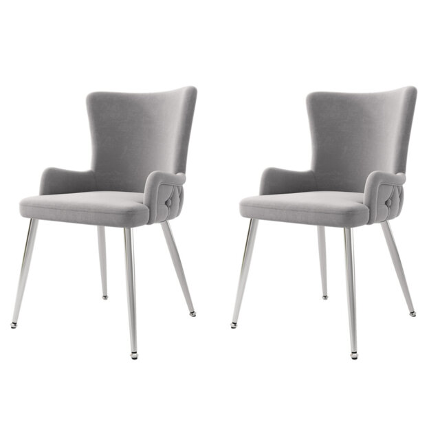 Dining Chairs Set Of Upholstered Armchairs