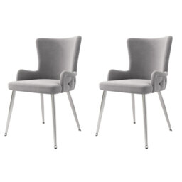 Dining Chairs Set Of Upholstered Armchairs