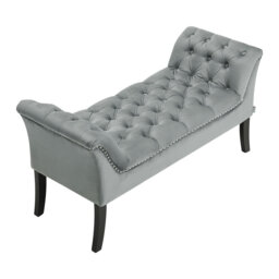 123cm Wide Rectangle No Pattern Footstool Ottoman