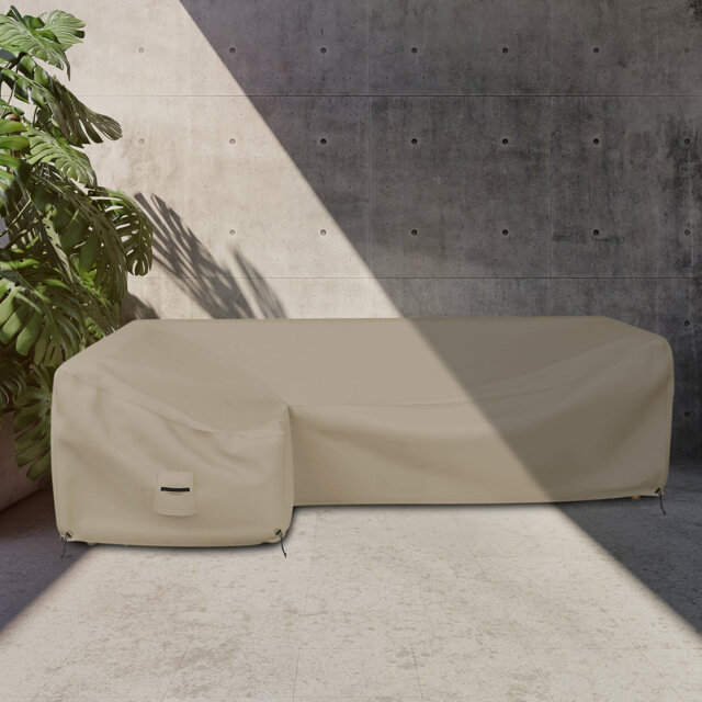 Kiel Heavy Duty Waterproof L Shaped Patio Sofa Cover, 3-Sear Sectional Cough Covers for Living Room
