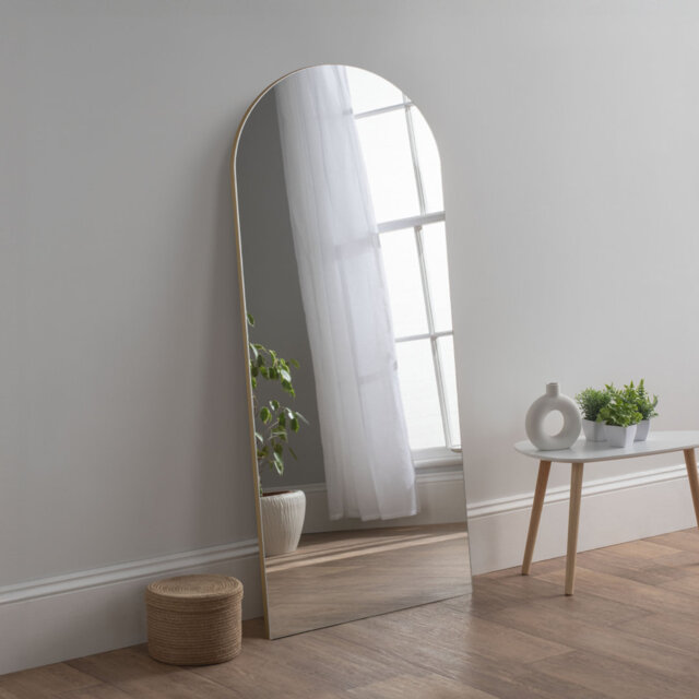 Alben Wood Framed Full Length Mirror