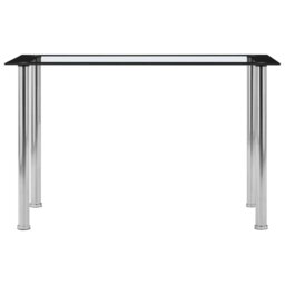 Lucette Glass Top Metal Base Dining Table