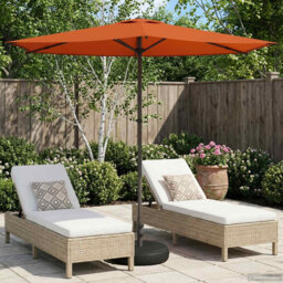 Garden Parasol Polyester Without Stand Outdoor Umbrella Canopy Sun