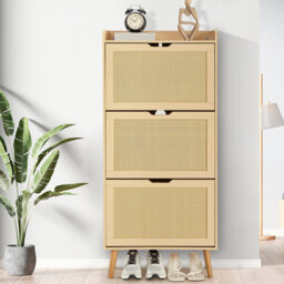20 Pair Solid Wood Shoe Storage Cabinet