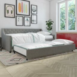 Upholstered Daybed with Trundle