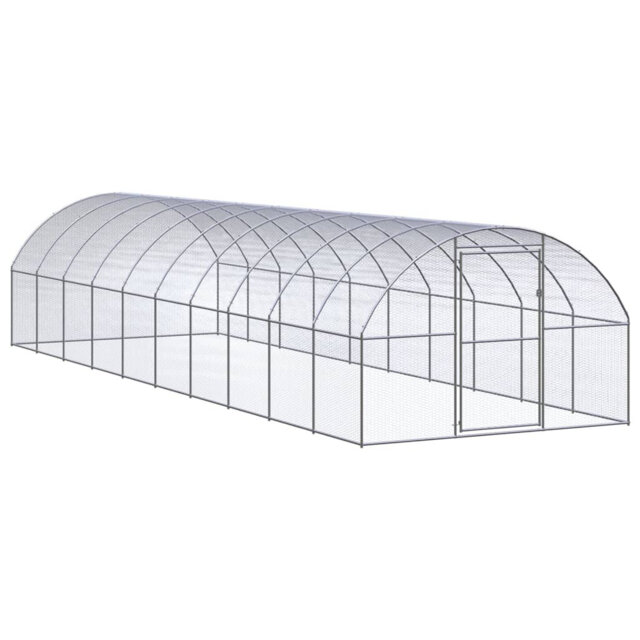 Periheli Archie & Oscar Outdoor Chicken Coop 3X24x2 M Galvanised Steel