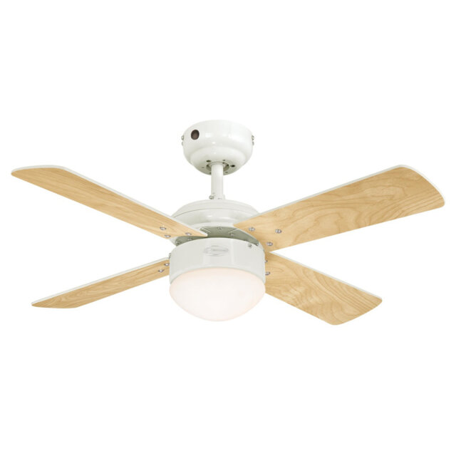 90cm Honna 4 - Blade LED Ceiling Fan with Remote Control and Light Kit Included