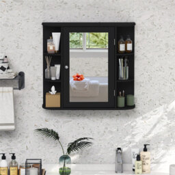 65mm W 64mm H Wall Mounted Required Framed Medicine Cabinet Mirror