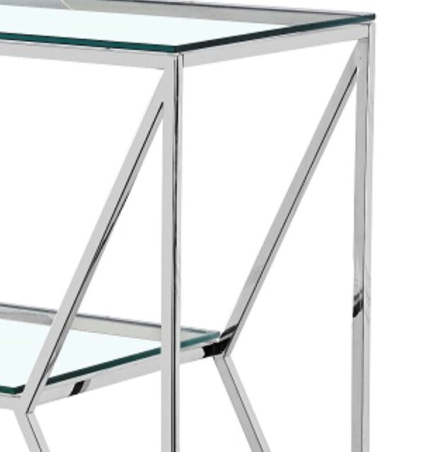 Mullinax 120.00cm Glass Top Console Table