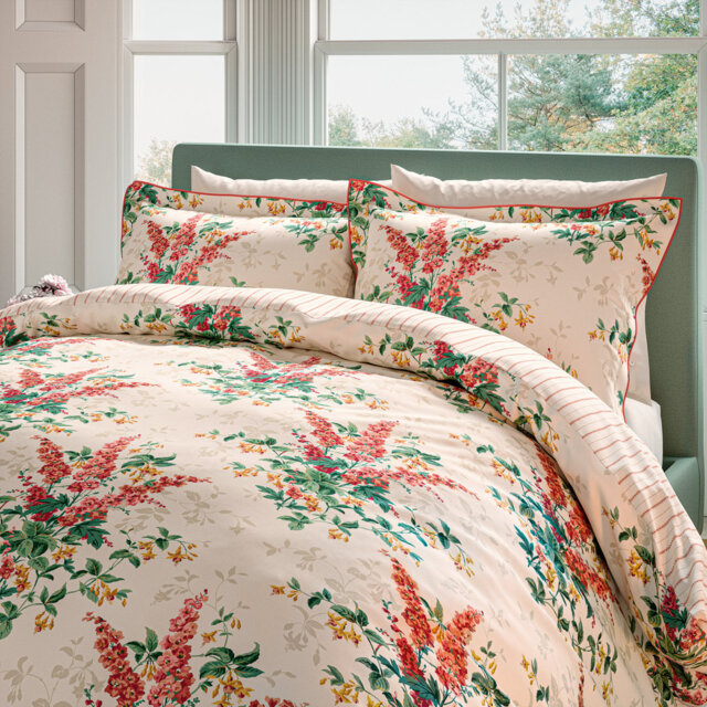 Larkspur Meadow Cotton Floral Duvet Cover Set