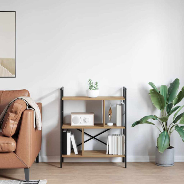 75cm W Steel Etagere Bookcase