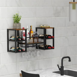 Bodyn Floating Mount Wine Bottle Rack
