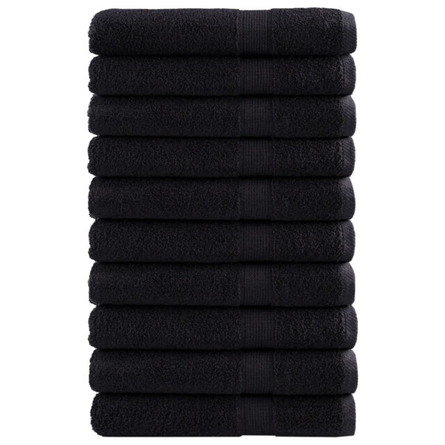 Nerte 100% Cotton Bath Towels - Set of 10