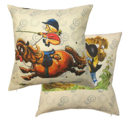 THELWELL ANTICS DES 5 Sumiton Animal Print Square Cushion Cover