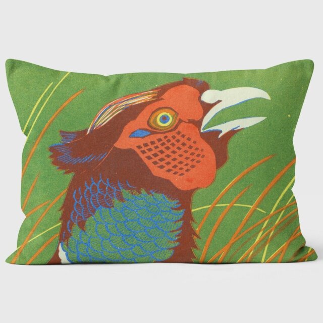 Head of a Pheasant - Robert Gillmor Cushion