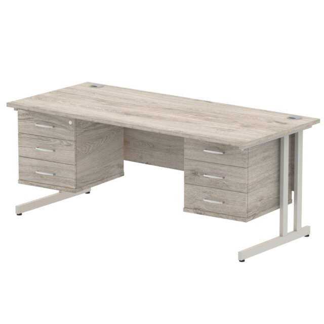 Zetta Metal Base Executive Desk