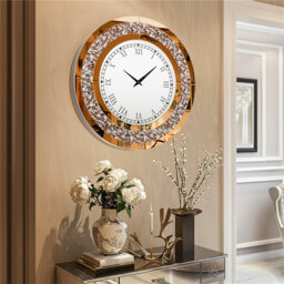 Annwyn Glass Wall Clock