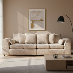 4 Seater Chenille Sofa