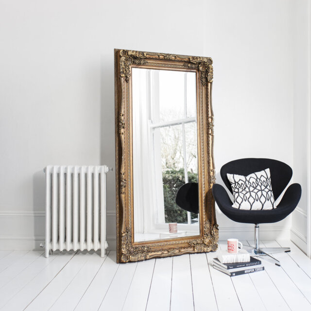 Lapeer Wood Framed Leaning Accent Mirror