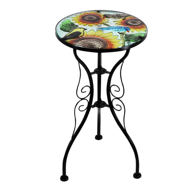 Round Metal Outdoor Bistro Table , 30.5cm W 30.5cm D