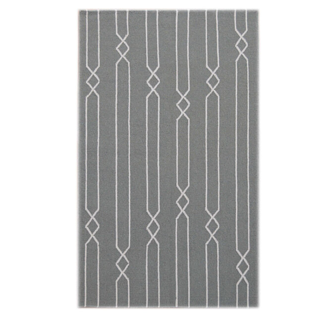 Kilim Hand Tufted Wool Grey Rug