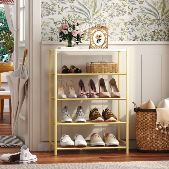 15 Pair Shoe Rack Hallway Shoe Storage