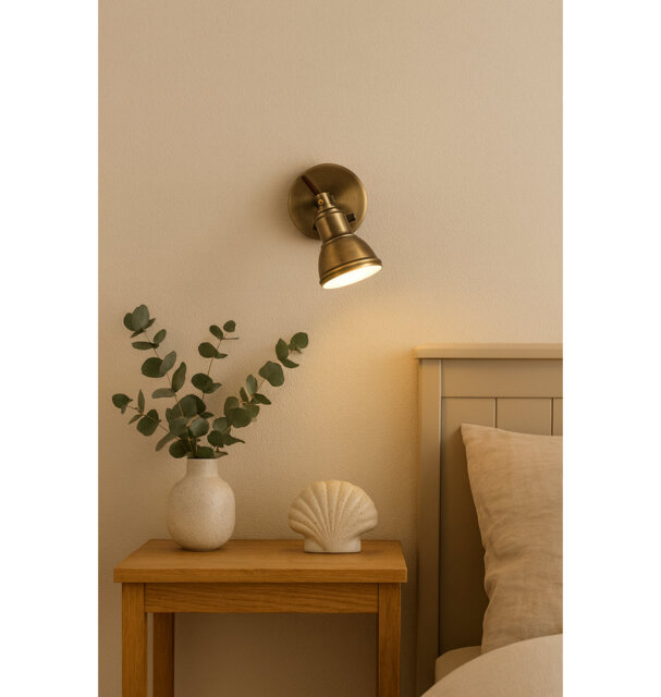 Lentz Unique Industrial Designed Switched Wall Spot Light