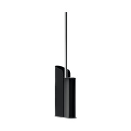 Cosmic Silicon Made with Matt Finish Black Free-Standing Toilet Brush and Holder