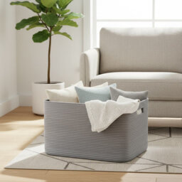 Highland Dunes Cotton Decorative Basket